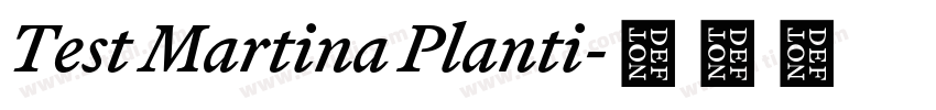 Test Martina Planti字体转换